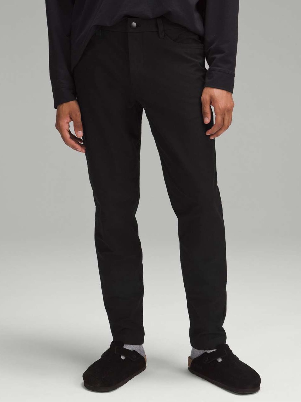 Lululemon ABC Slim-Fit Pant 32" *Utilitech Fabric Black Denim Size 30 / 29”